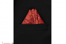 Silk pocket square- RED FAIFO
